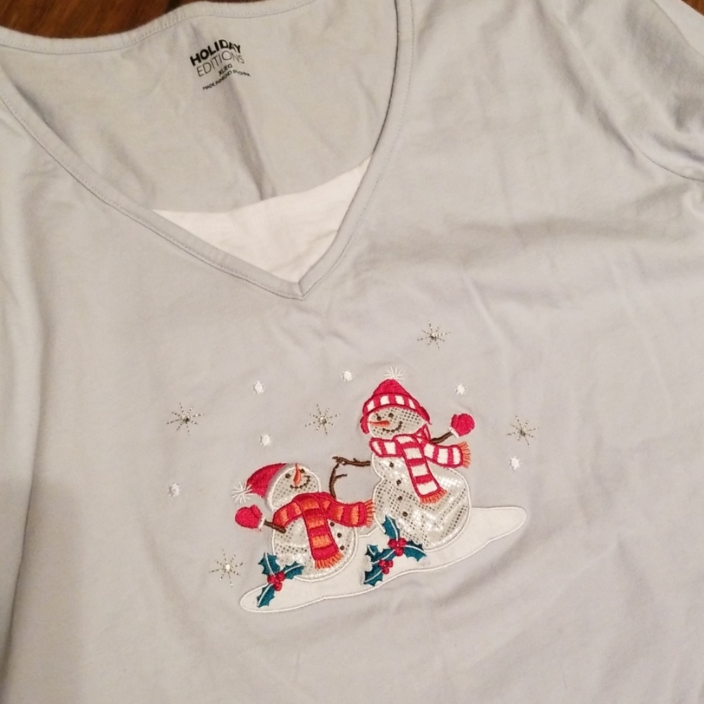 Womens Christmas long sleeve top